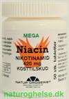 Mega Niacin Nikotinamid 420 mg 50 stk